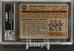 1960 Topps MICKEY MANTLE #350 New York Yankees HGA 7.5 NM Plus Custom Label