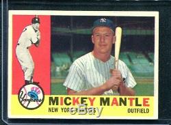 1960 Topps MICKEY MANTLE Yankees HOF #350 VGEX