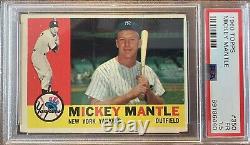 1960 Topps Mickey Mantle 350 PSA 1.5 Fair