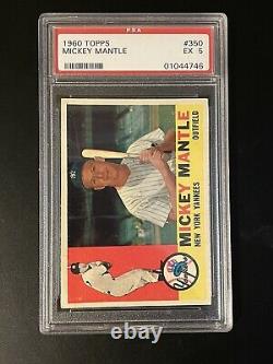 1960 Topps Mickey Mantle #350 PSA 5 (PWCC A-30%)