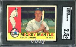 1960 Topps Mickey Mantle #350 SGC 2.5 HOF New York Yankees BEAUTIFUL COPY