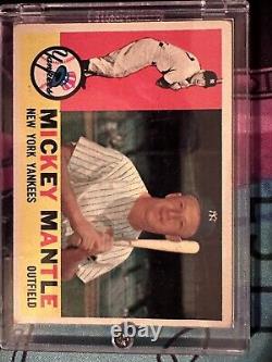 1960 Topps Mickey Mantle Baseball Card #350 New York Yankees