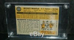 1960 Topps Mickey Mantle New York Yankees HOF #350 NM