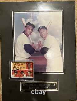 1960 Topps Mickey Mantle Signed Baseball Card Roger Maris Signed Card See Detail