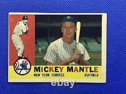 1960 Topps Mickey Mantle VG-EX New York Yankees