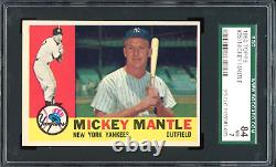 1960 Topps Mickey Mantle Yankees Card #350 HOF. Certified SGC 7 (Near Mint NM)