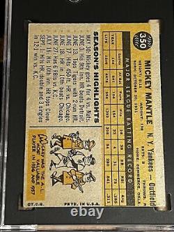 1960 Topps Set #350 Mickey Mantle SGC 2 GD