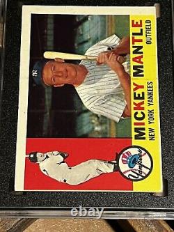 1960 Topps Set #350 Mickey Mantle SGC 2 GD