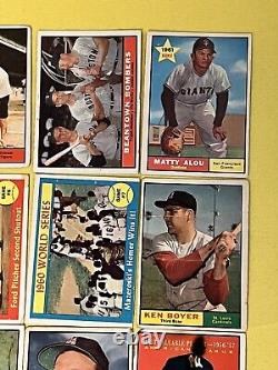 1961 Topps (16) HOF/Star. (Mickey Mantle.) Baseball Card Lot CgC605