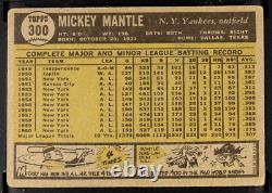 1961 Topps #300 Mickey Mantle New York Yankees HOF SGC 1.5 FR Fair