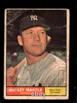 1961 Topps #300 Mickey Mantle Poor (st) (mk) Yankees Hof Xb36362
