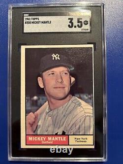 1961 Topps #300 Mickey Mantle SGC 3.5