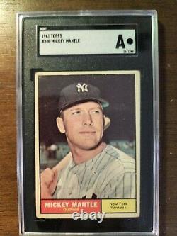 1961 Topps #300 Mickey Mantle SGC A