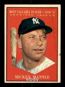 1961 Topps #475 Mickey Mantle GVG Yankees 535685