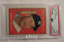 1961 Topps #475 Mickey Mantle (MVP) New York Yankees PSA 3 (VG) MC Awesome Card
