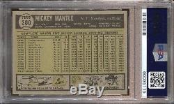 1961 Topps Baseball #300 Mickey Mantle Psa 8 Nm-mint Yankees Centered Hof