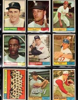 1961 Topps Baseball Complete Set 1-587 Mickey Mantle Aaron Mays Maris Ex/Mt