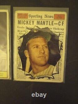 1961 Topps Mickey Mantle 2 Cards 100% Authentic