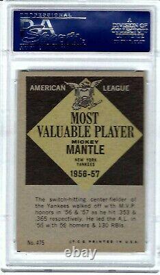 1961 Topps Mickey Mantle MVP PSA 8 NM-MT