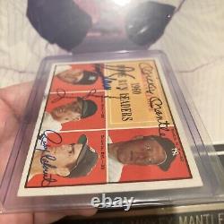 1961 Topps Mickey Mantle Signed Baseball Card