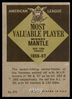 1961 Topps Mickey Mantle VG-EX New York Yankees #31