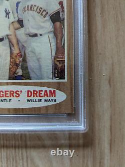 1962 Topps #18 Manager's Dream Mickey Mantle & Willie Mays Psa Ex 5 72895202