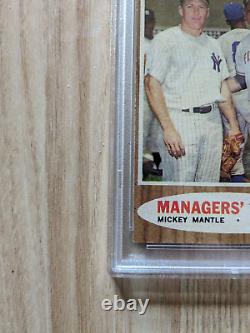 1962 Topps #18 Manager's Dream Mickey Mantle & Willie Mays Psa Ex 5 72895202