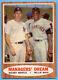 1962 Topps #18 Managers Dream Vg-vgex Wrinkle Mickey Mantle Willie Mays A4179