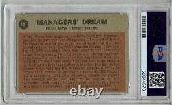 1962 Topps #18 Mickey Mantle Willie Mays Managers Dream Card Yankees Psa 4 Rare