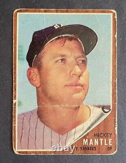 1962 Topps #200 Mickey Mantle NY Yankees