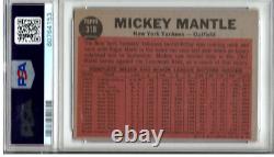 1962 Topps #318 Mantle Switch Hitter Psa Grade 5