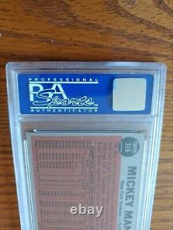 1962 Topps #318 The Switch Hitter Connects Mickey Mantle HOF Yankees PSA 7 NM