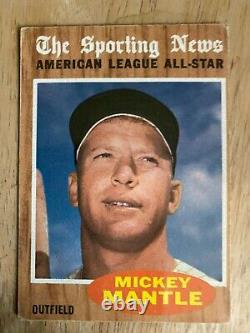 1962 Topps #471 Mickey Mantle AS VG-EX