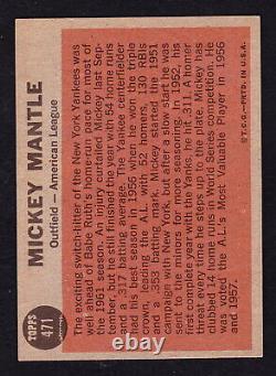 1962 Topps #471 Mickey Mantle All-star