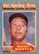 1962 Topps #471 Mickey Mantle Vg-vgex+ Miscut Marked All-star New York Yankees