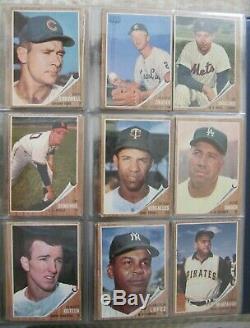1962 Topps Baseball Complete Set (598) Mantle Clemente Overall Ex/ex+ Nice