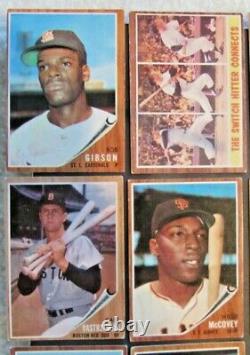 1962 Topps Baseball Complete Set (598) Mantle Clemente Overall Vgex+/ex Nice