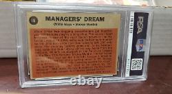 1962 Topps Baseball Managers Dream Mickey Mantle Willie Mays #18 PSA 3