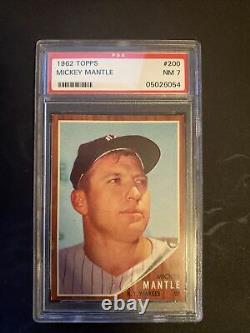 1962 Topps MICKEY MANTLE #200 PSA Grade 7 NM-Cond. INVESTMENT