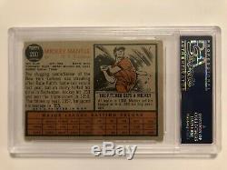 1962 Topps Mickey Mantle #200 Psa 3.5 Very Good