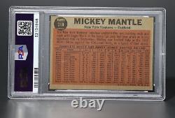 1962 Topps Mickey Mantle #318 (action shot) PSA 4.5 Very Good Excellent+