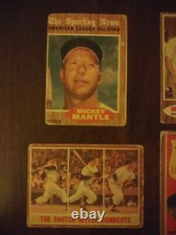 1962 Topps Mickey Mantle Hot Lot All 4 Inlc AUTHENTIC Vg Type