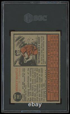 1962 Topps Mickey Mantle SGC 2 GD #200 Baseball Card