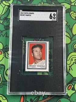 1962 Topps Mickey Mantle Stamp SGC 6