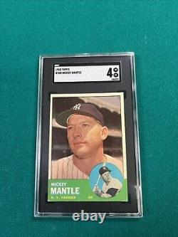 1963 Topps #200 Mickey Mantle SGC 4
