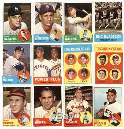1963 Topps Baseball Complete Set (576) Overall EX Mantle Pete Rose RC PSA