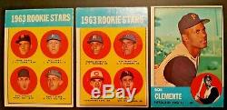1963 Topps Baseball Near Complete Set (570/576) Mantle Psa 6 Rose Rc Sharp Exmt
