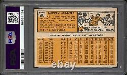 1963 Topps MICKEY MANTLE #200 Vivid PSA 5 EX Yankees HOF