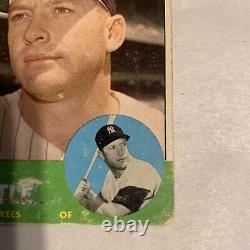 1963 Topps Mickey Mantle #200 See Photos For Condition