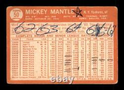 1964 Topps #50 Mickey Mantle G X2490602